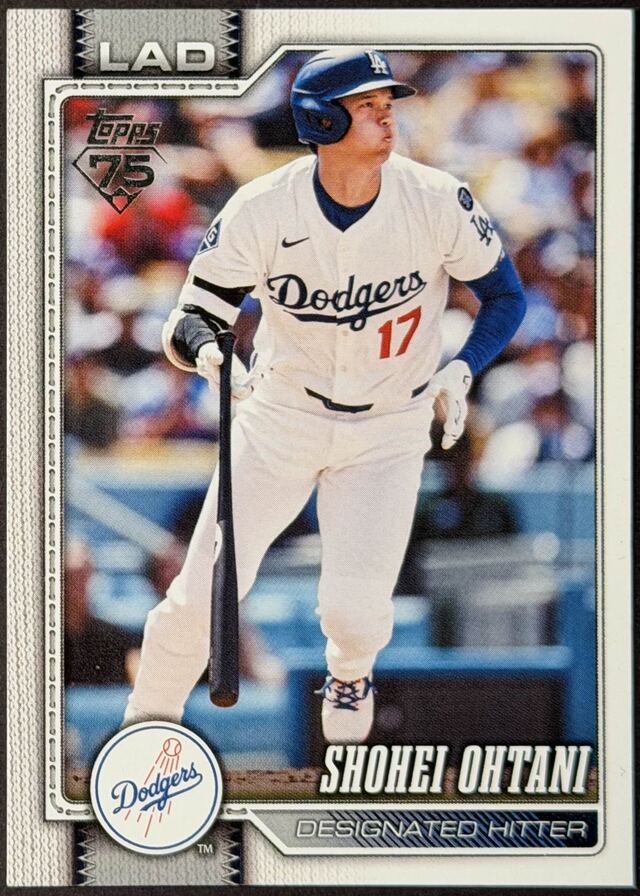 Shohei Ohtani 2026 Topps Series 1 base trading card, cropped, straightened, and color-corrected by CardMagic